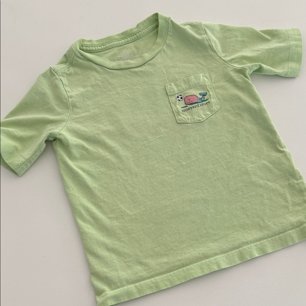 Vineyard Vines Kids Light Green Tee